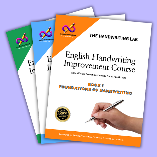 Checkout 3 workbook sets of English handwriting improvement course of the Handwriting lab